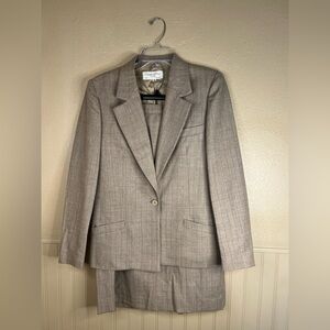 Vintage Christian Dior Women’s Wool Skirt Suit
